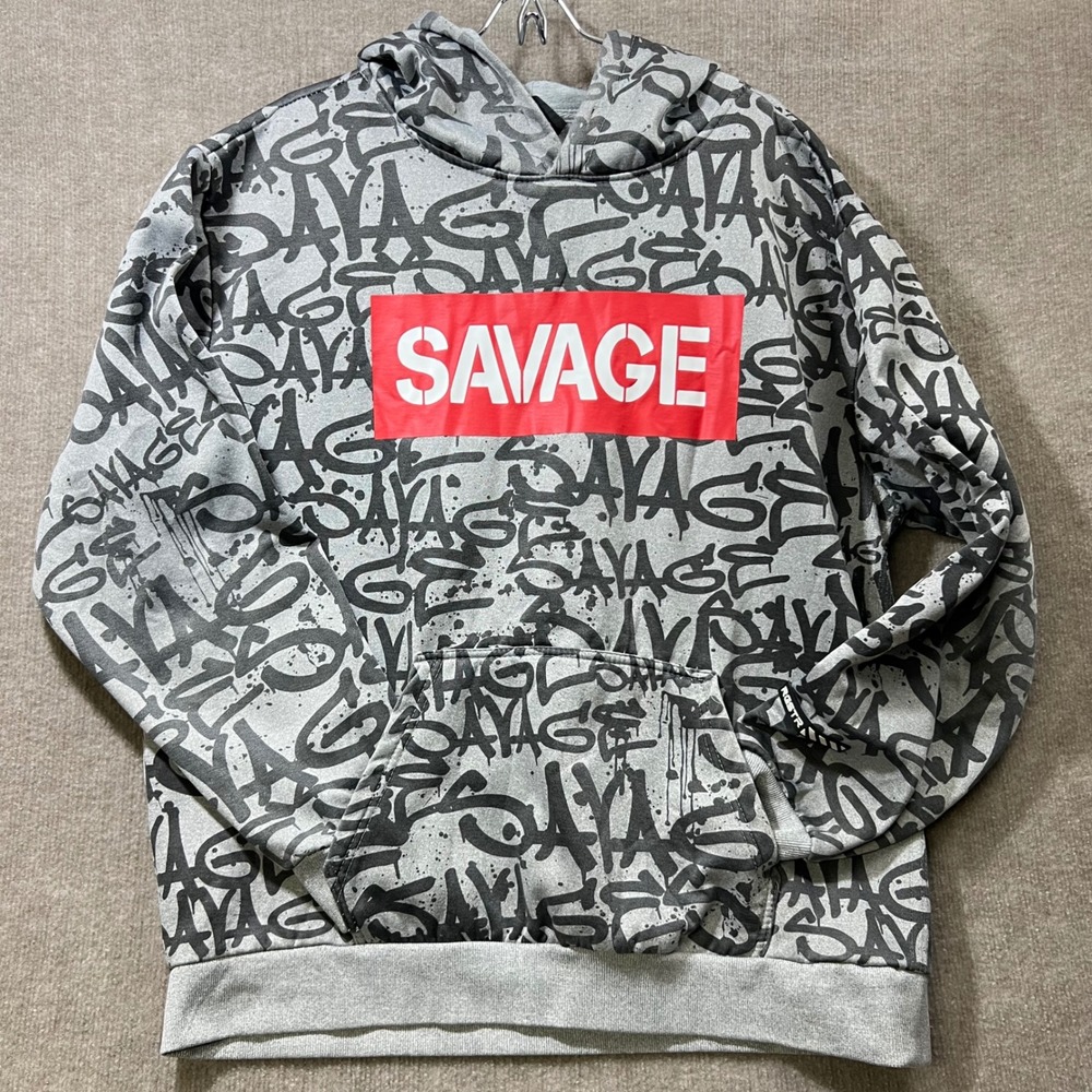 RGSTR Savage‎ Graffiti Hoodie Red Women's 3X Streetwear